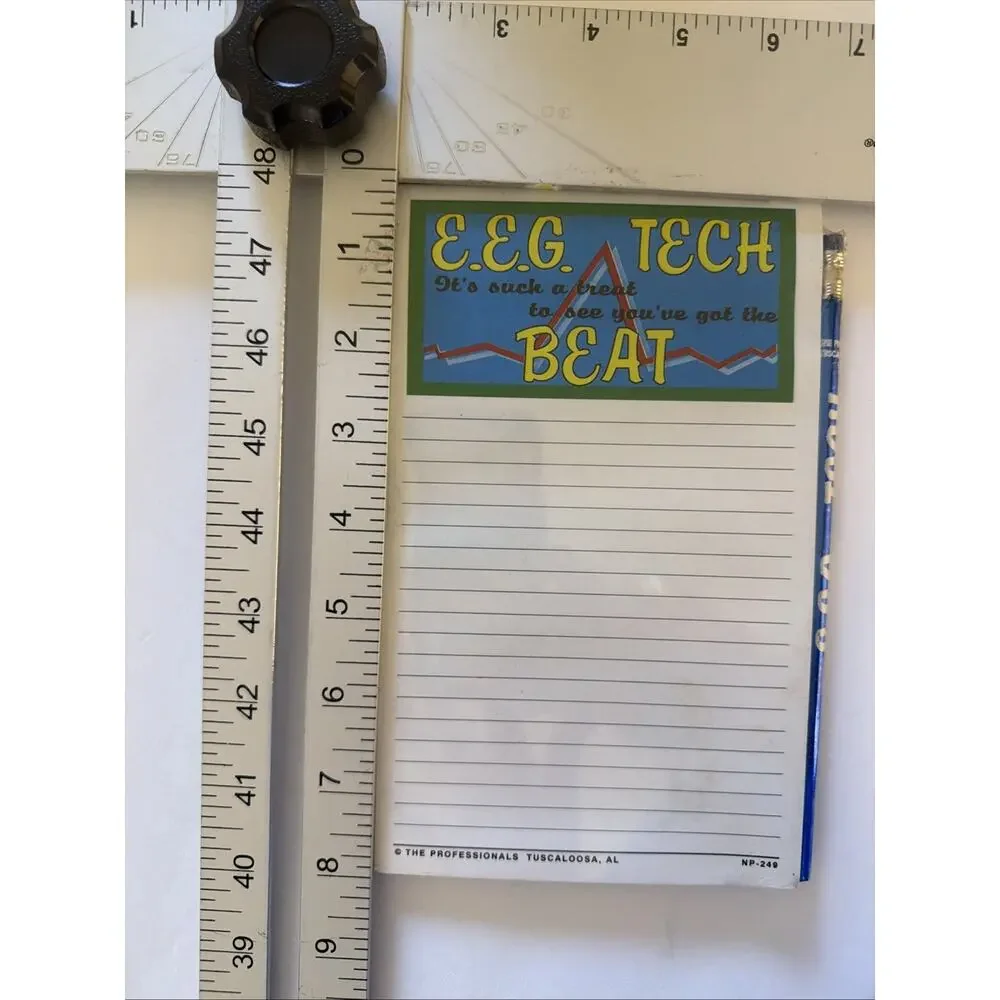 EEG Tech Note Pad Pencil New You’ve Got the Beat School Work Novelty Gift